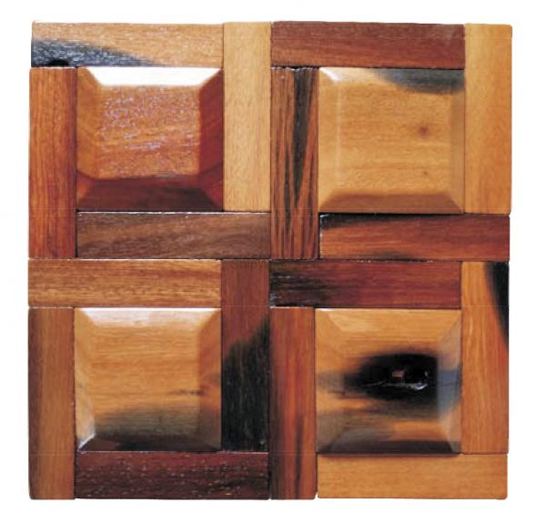 Dřevěná lodní mozaika  - obkladová dlaždice 30 x 30 cm_model SHW 3185 1