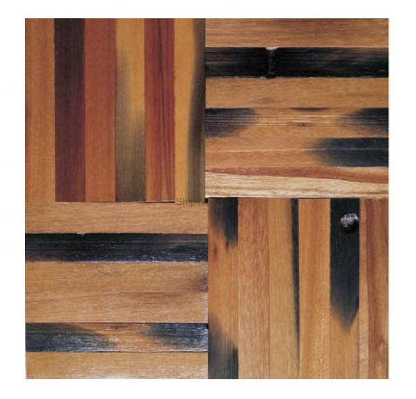 Dřevěná lodní mozaika - obkladová dlaždice 30 x 30 cm_model SHW 3190 1